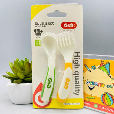 Baby Silicone Spoon And Fork Soft Tip